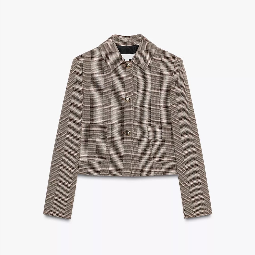 Plaid Brown Women's Jacket
